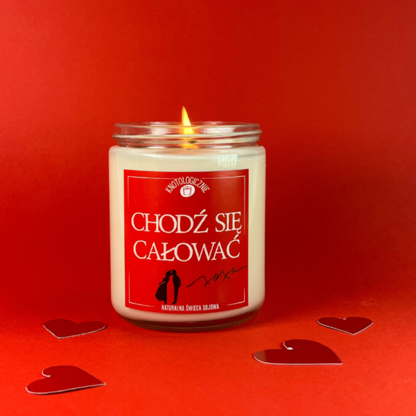 Chodź się całować – świeca sojowa (250 ml) z kategorii Świece romantyczne