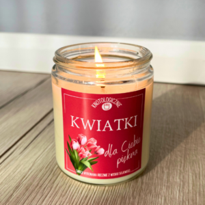 Kwiatki dla Ciebie Piękna – świeca sojowa (250 ml)