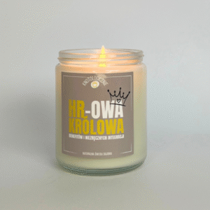 HR-owa Królowa benefitów i niezręcznych integracji – świeca sojowa (250 ml)