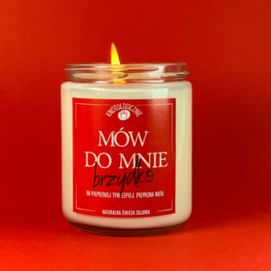 Mów do mnie brzydko – świeca sojowa (250 ml)