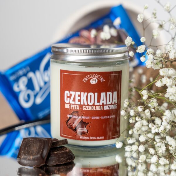 Czekolada nie pyta, Czekolada rozumie – świeca sojowa (250 ml) — widok produktu