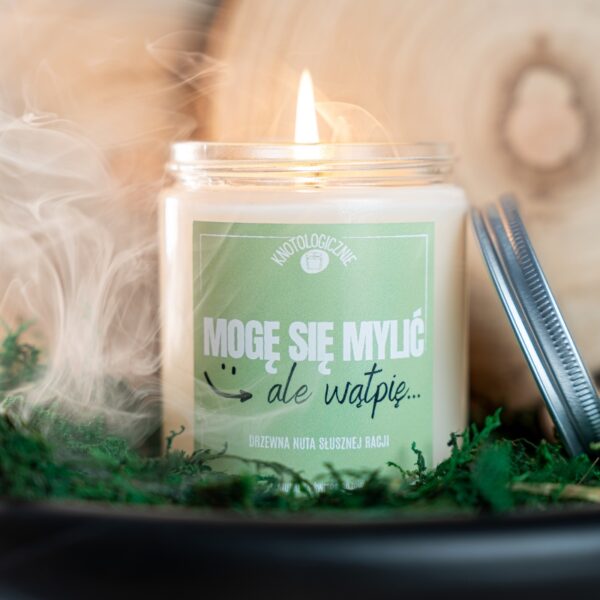 Śmieszne świece zapachowe: Mogę się mylić ale wątpię – świeca sojowa (250 ml)