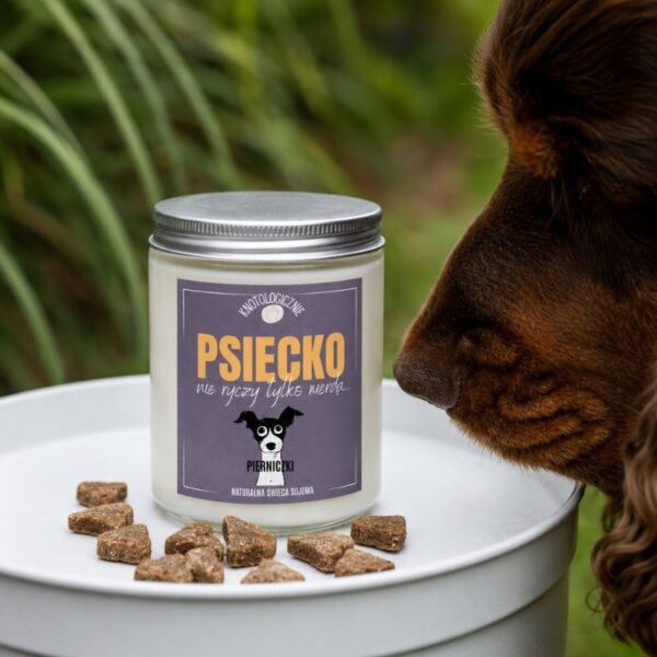 Psiecko – świeca sojowa (250 ml) — Knotologicznie_świeca_dla_Zwierzolubów2