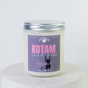 Kotam Cię – ile sił w pazurach – świeca sojowa (250 ml)