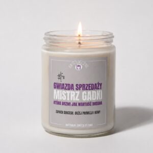 Gwiazda sprzedaży, mistrz gadki – świeca sojowa (250 ml)
