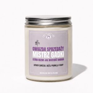 Gwiazda sprzedaży, mistrz gadki – świeca sojowa (250 ml)