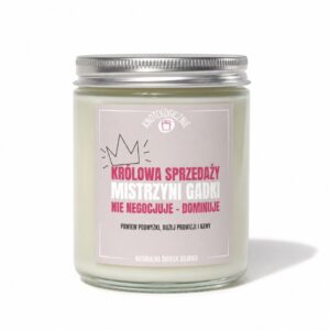 Królowa sprzedaży mistrzyni gadki – świeca sojowa (250 ml)