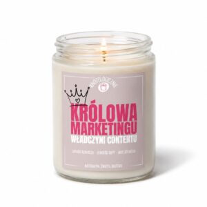 Królowa Marketingu władczyni contentu – świeca sojowa (250 ml)