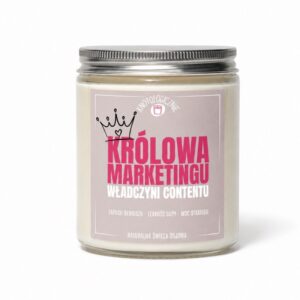 Królowa Marketingu władczyni contentu – świeca sojowa (250 ml)